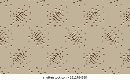 El desierto está lleno de ramas caídas .