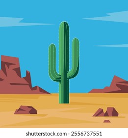 desert, style, illustration, plant, background, nature, graphic, vector, drawing, cactus, design, flat, summer, flora, environment, clipart, dry, arid, garden, mexico, succulent, tropical, flower, 