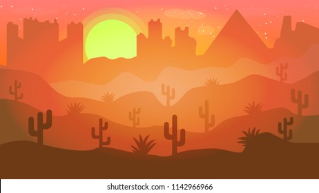 Desert Sunrise Background