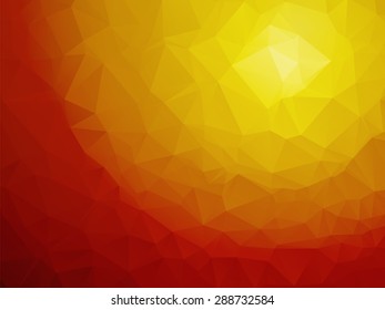 Desert Sunsets Triangular Brown Background