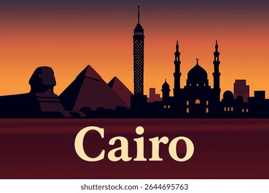 The desert surrounding Cairo offers stunning views of the Pyramids of Giza, especially at sunset, where the golden light casts a magical glow on the ancient monuments