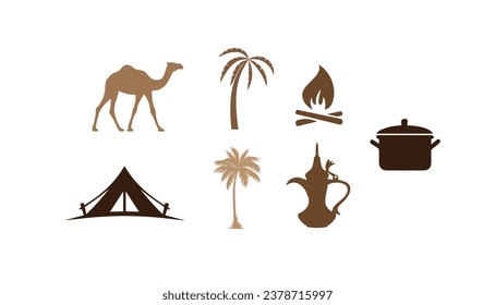 Desert symbols, Arabic symbols, desert life, beautiful