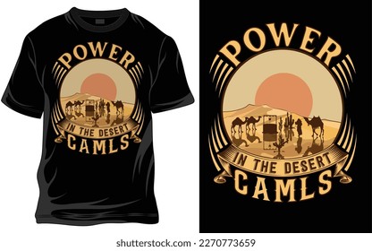 Desert T shirt Design, Vector Art