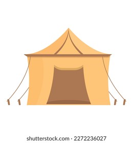 Desert tent icon cartoon vector. Bedouin tent. Cute house