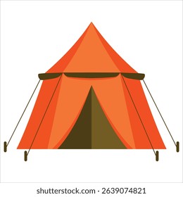 Desert tent icon cartoon vector Bedouin tent cute house. Charming desert accommodation concept.
