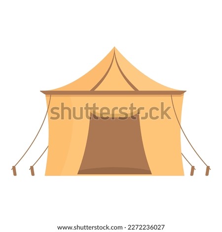 Desert tent icon cartoon vector. Bedouin tent. Cute house