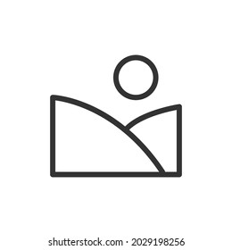 Desert thin line icon. Symbol in trendy outline style. Premium design for web and apps. Perfect for UI. 