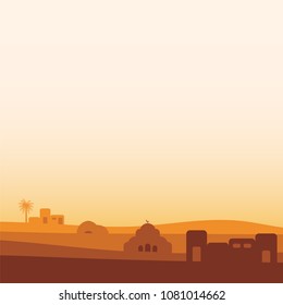 desert town background