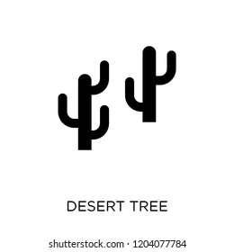 Desert Tree icon. Desert Tree symbol design from Desert collection. Simple element vector illustration on white background.