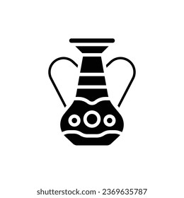 Desert Vase Filled Icon Vector Illustration