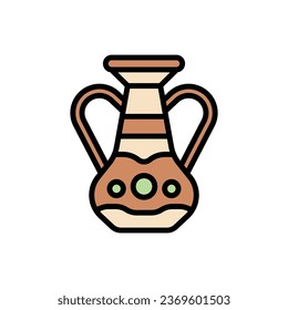 Desert Vase Icon Vector Illustration
