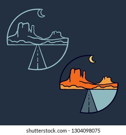 desert in vector
