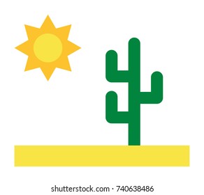 Desert vector icon