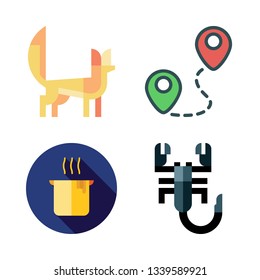 desert vector icon set