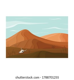 Desert vector icon.Cartoon vector icon isolated on white background desert.