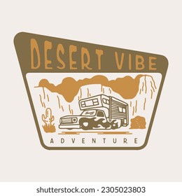 Vibes del desierto vectorial gráfico impreso para moda. Obra de cactus para prendas de vestir, camisetas, pegatinas, afiches, papel pintado y otros.

