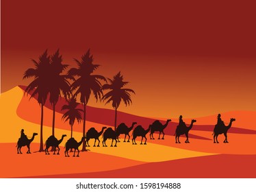 desert view for background illustration and image