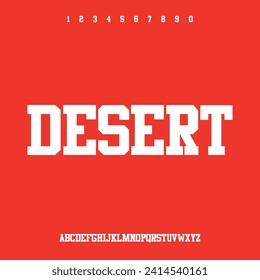 desert the vintage rugged font display type face for outdoor or motorcycle club logo