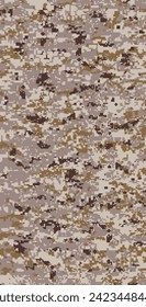 Desert War Digital Camouflage (Marine Corps), Highly sophisticated camouflage pattern. vector