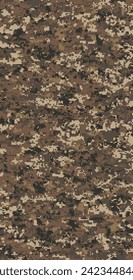 Desert War Digital Camouflage (Marine Corps), Highly sophisticated camouflage pattern. vector