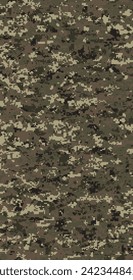 Desert War Digital Camouflage (Marine Corps), Highly sophisticated camouflage pattern. vector