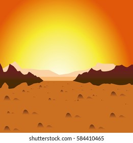 desert wilderness vector