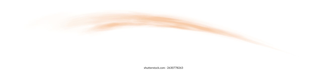 Wüstenwinde Eine flüsternde Sandwolke, die den Horizont in einer minimalistischen Illusion der Naturbewegung überquert