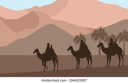 desert with wise men characters