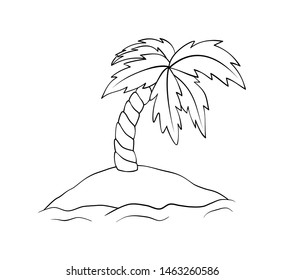 8 Deserted island coloring page Stock Vectors, Images & Vector Art ...