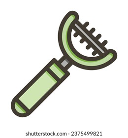 Deshedding Vector Thick Line Filled Colors Icon For Personal And Commercial Use.
