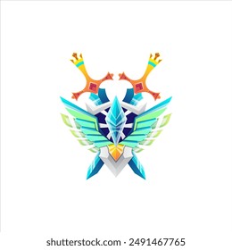 desi sworan vector illustration with colorful display