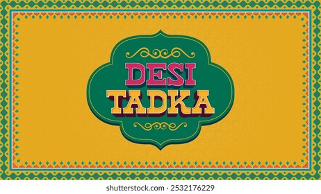 Desi Tadka – Authentic Punjabi Food Artwork Perfect for Restaurants and Cultural Branding Vector design