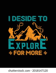 I deside to explore for more
