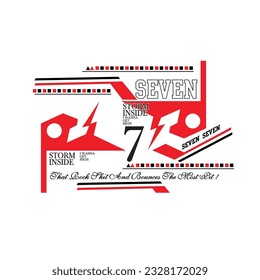 desig graphic seven vector art