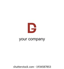 logotipo de diseño D y g juntos