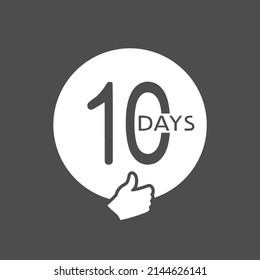 Design of 10 days symbol