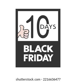 Design of 10 days symbol