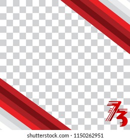 Design 10 Frame Border Special Happy Indonesia Independece Day