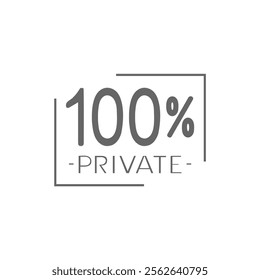 Design of 100 percent private message
