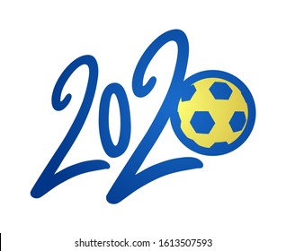 Design of 2020 footbal icon