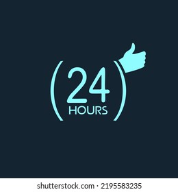 Diseño del símbolo de mensaje de 24 horas