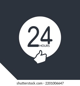 Design of 24 hours message symbol