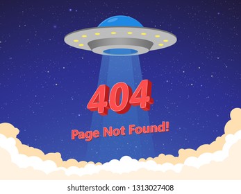Design 404 error. Vector concept illustration for page 404. Page is lost and not found message Vector Illustration