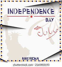 Design 4th of July independence day