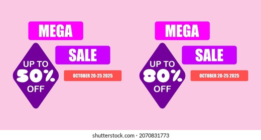 DESIGN FOR 50% OFF MEGA SALE PROMO