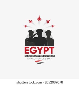 Design for 6 October 1973, Egypt holiday or Memorial Day Egypt, national day 48