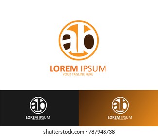 Design of AB letter logo