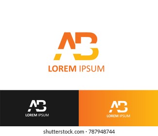 Design of AB letter logo