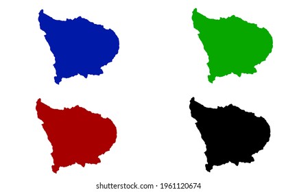 design of Abancay city map silhouette on white background