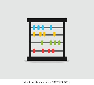 design about abacus icon illustration